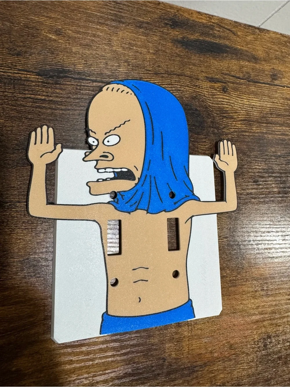 Beavis & Butthead Cornholio MTV Cartoon Light Switch Cover Plate Home Wall Decor